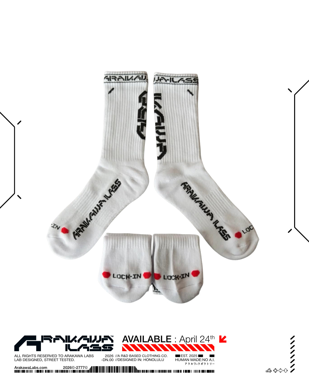 [MG-CS._0000] Arakawa Crew Socks