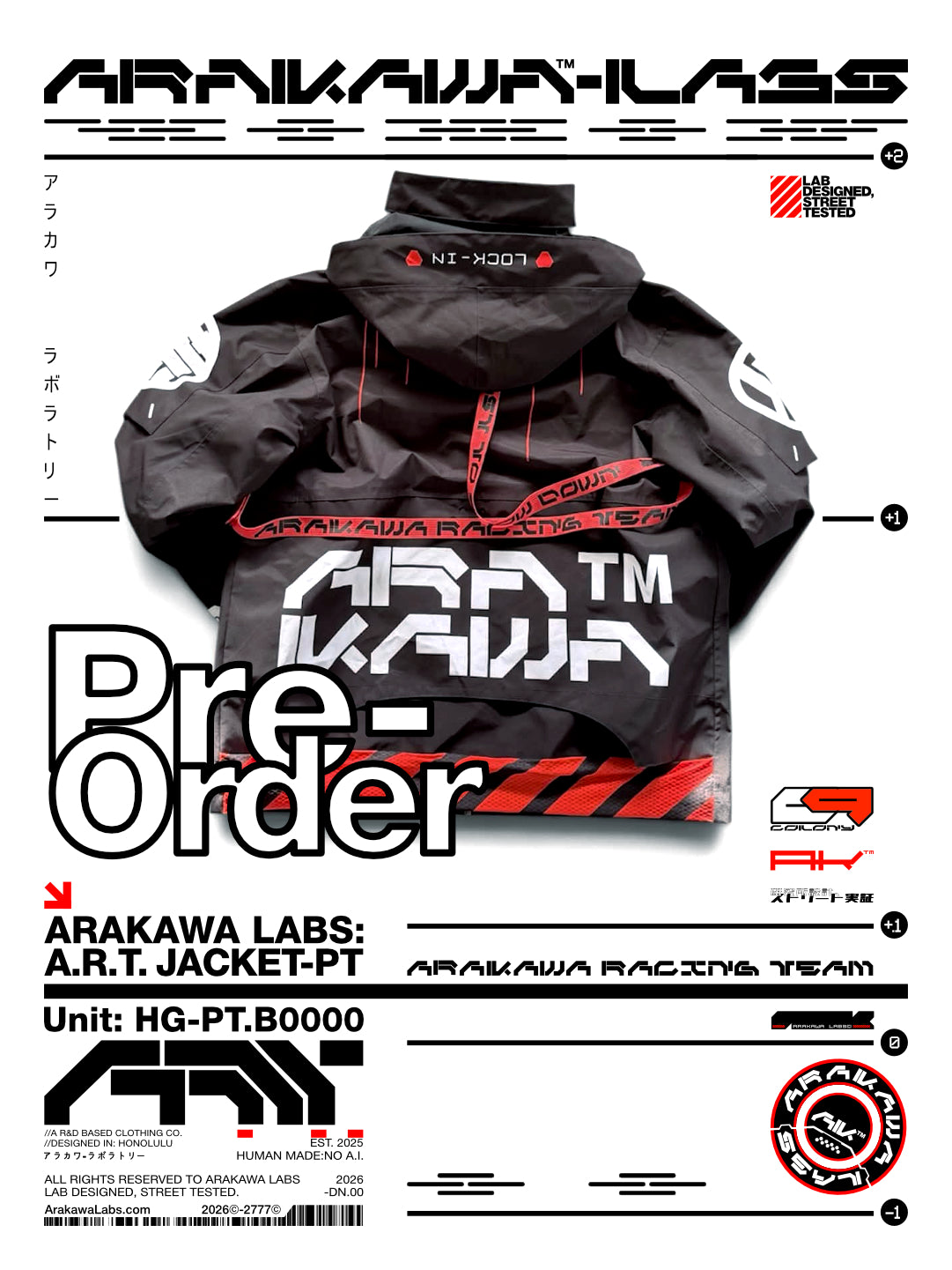 [PreOrder] [HG-A1.B0001] A.R.T. Jacket