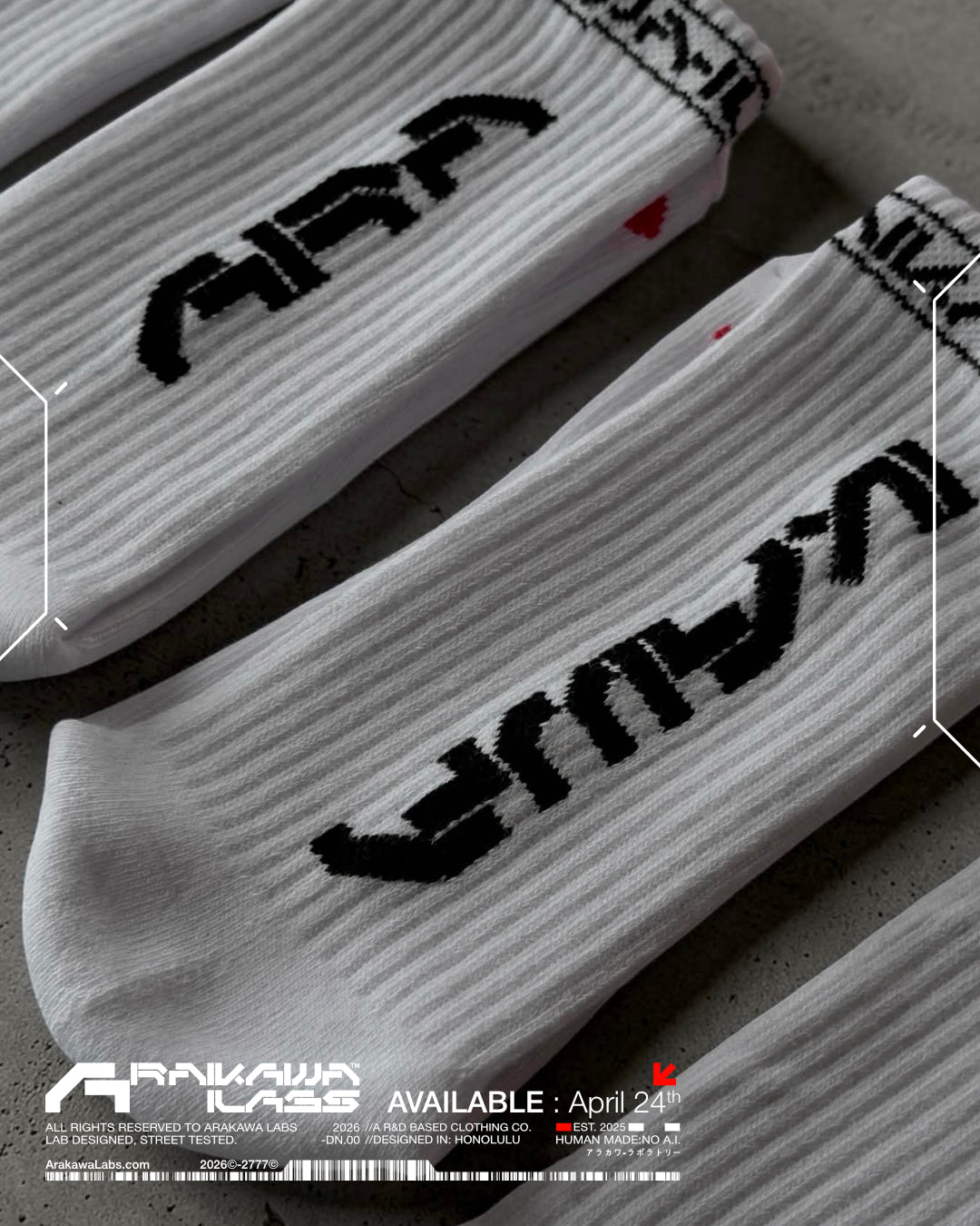 [MG-CS._0000] Arakawa Crew Socks